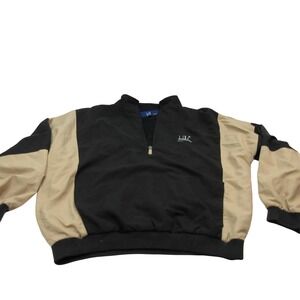 Dunhill‎ Golf Men's Black Tan Quarter Zip Pullover Jacket Size Large